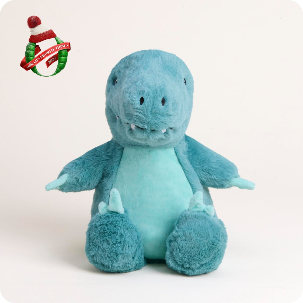 Velociraptor adorable dino is microwave-safe for cozy snuggle