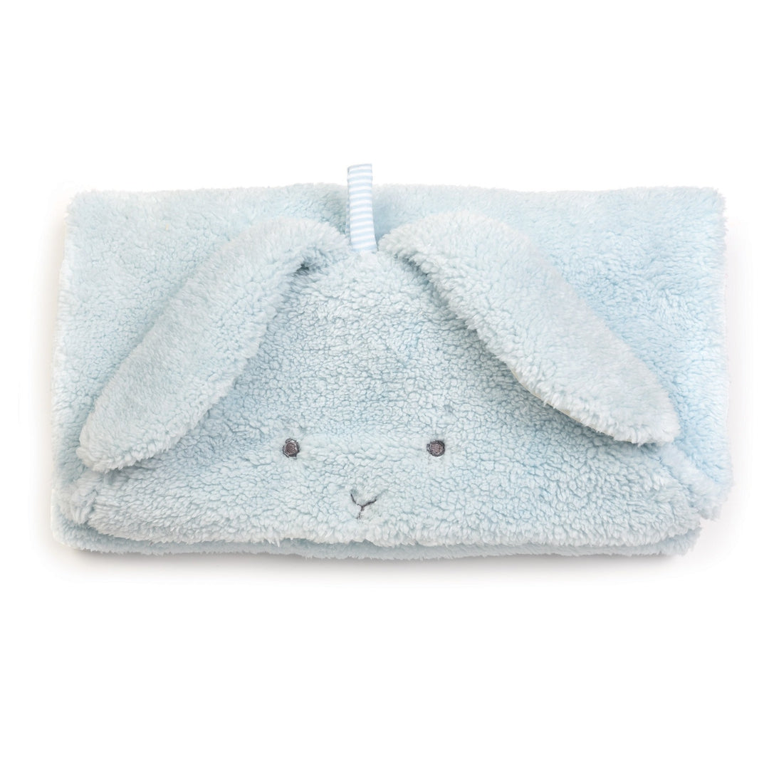 Hooded Baby Blanket – Bud Bunny & Skipit Pup Print, 28 x 28 in