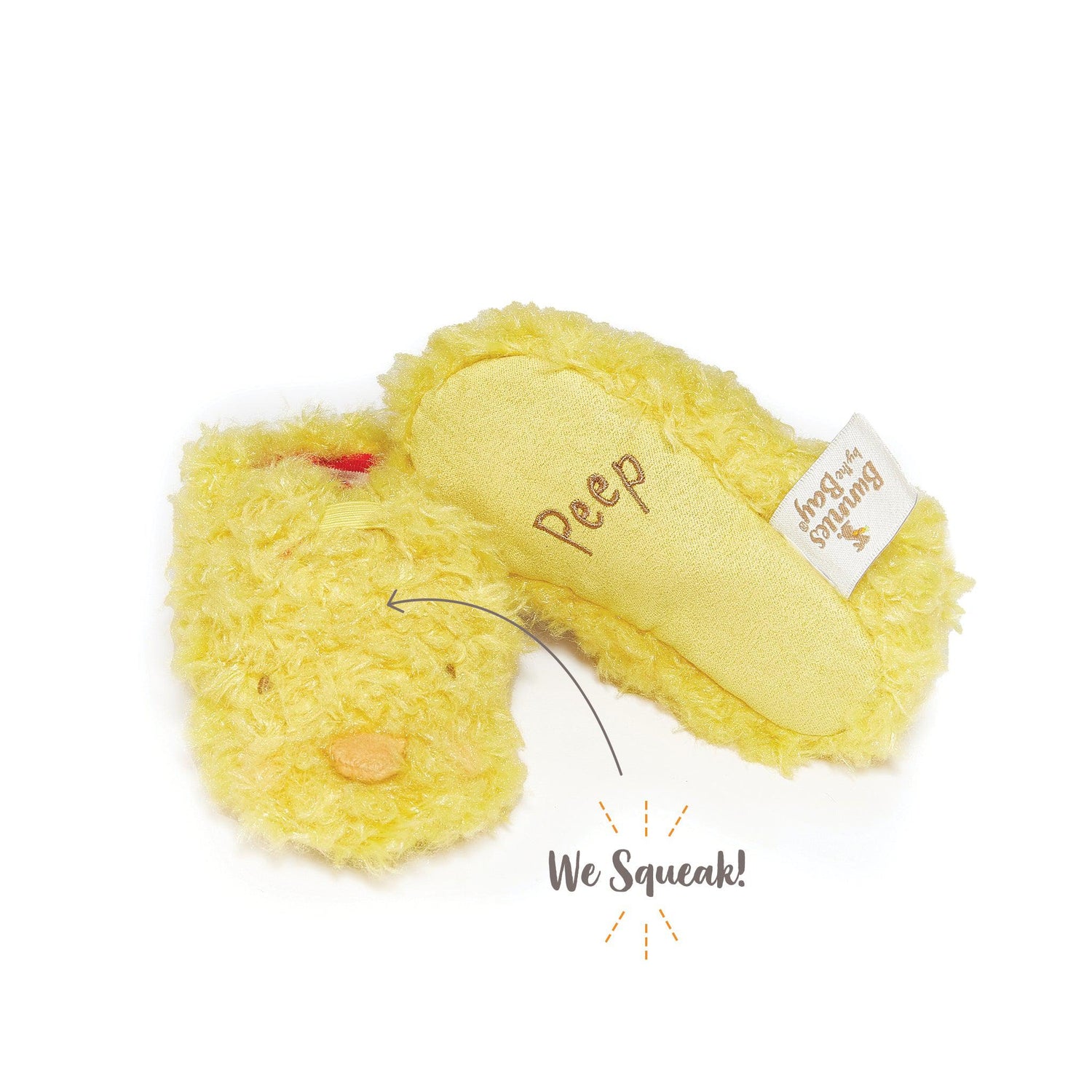Peep Peep Baby Slippers – 0–6 Months Soft Chick Booties with Elastic Fit