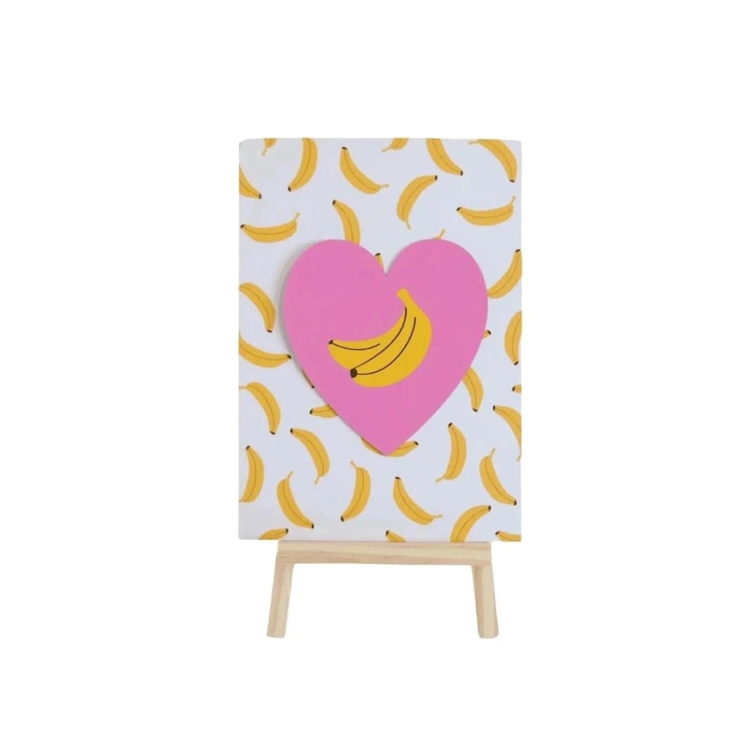 Banana Tabletop Comic – 20x15 cm with Wooden Easel - Waydiy