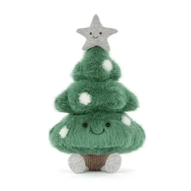 Plush Christmas Tree Toy – Soft Holiday Cuddly Friend, 12 in - Waydiy