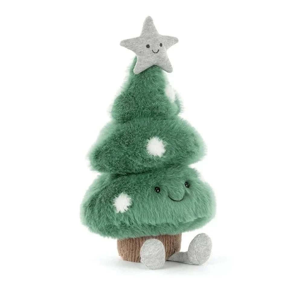 Plush Christmas Tree Toy – Soft Holiday Cuddly Friend, 12 in - Waydiy