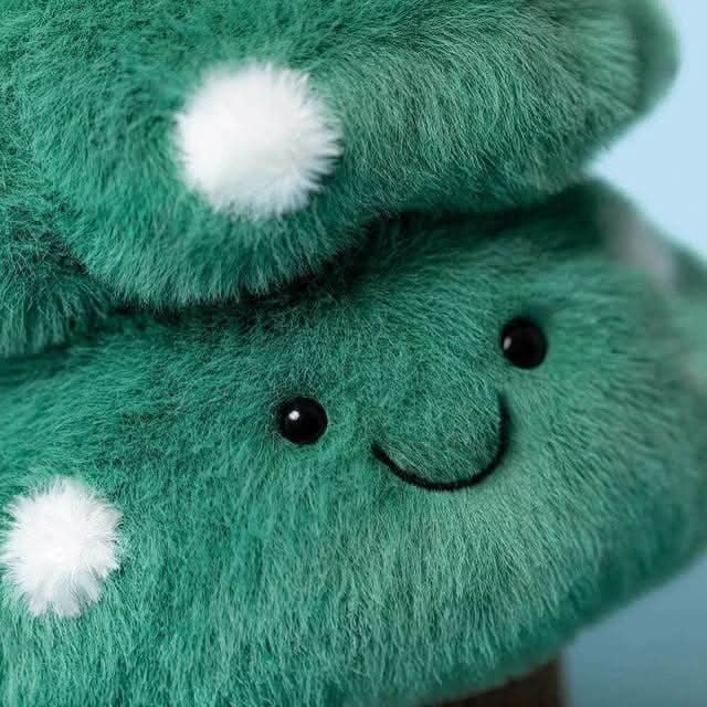 Plush Christmas Tree Toy – Soft Holiday Cuddly Friend, 12 in - Waydiy
