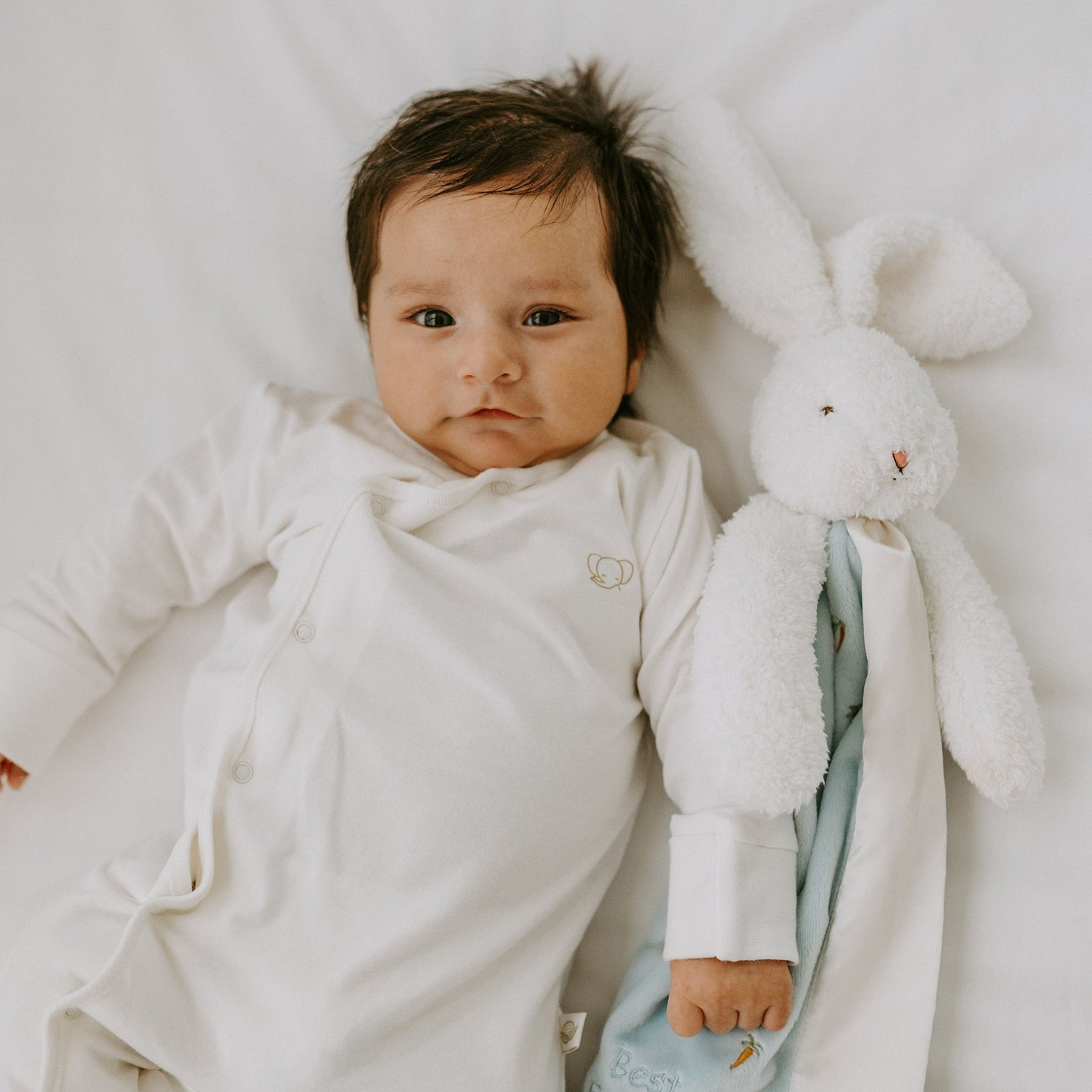 Plush Baby Buddy Blanket – 16 in, Soft and Snuggly