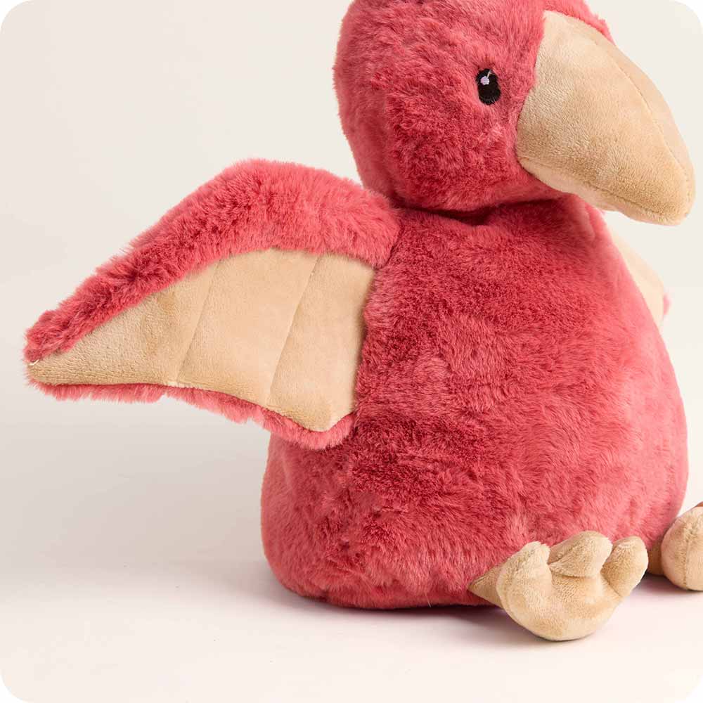 Pterodactyl adorable dino is microwave-safe for cozy snuggle