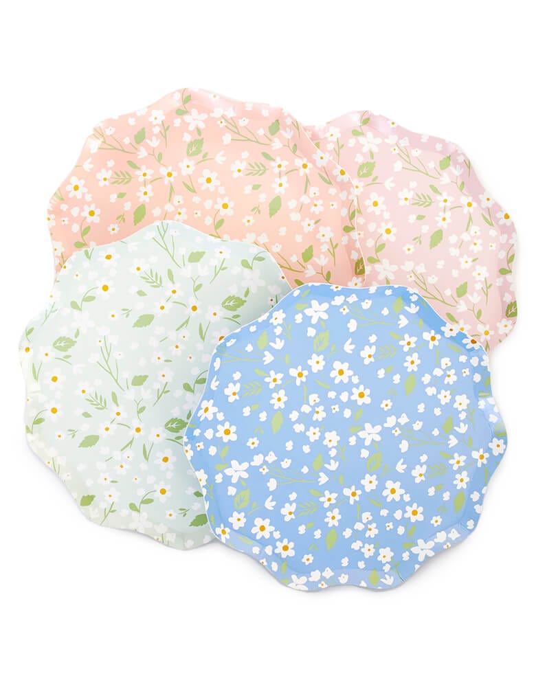 Ditsy Floral Paper Side Plates – 8.5