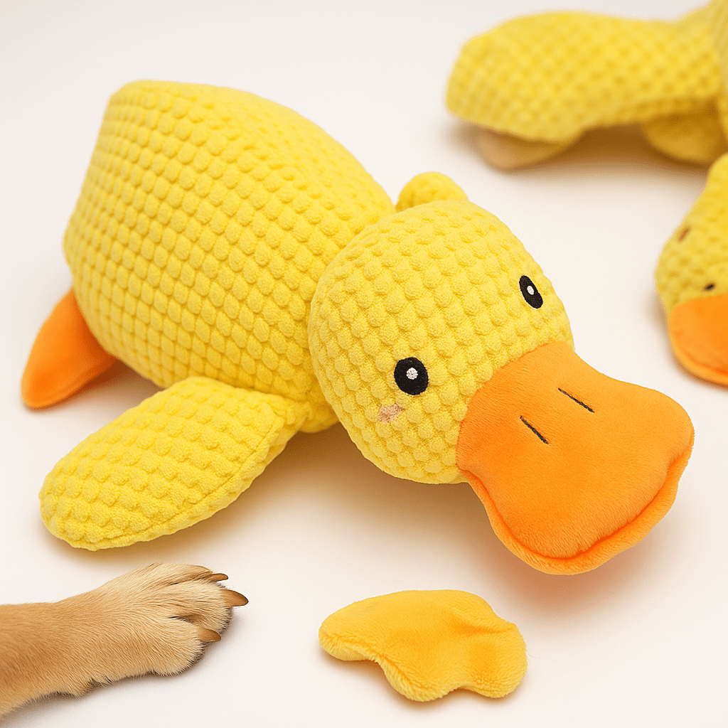 Dog Toy Soft Plush Duck Chew Toy - Waydiy