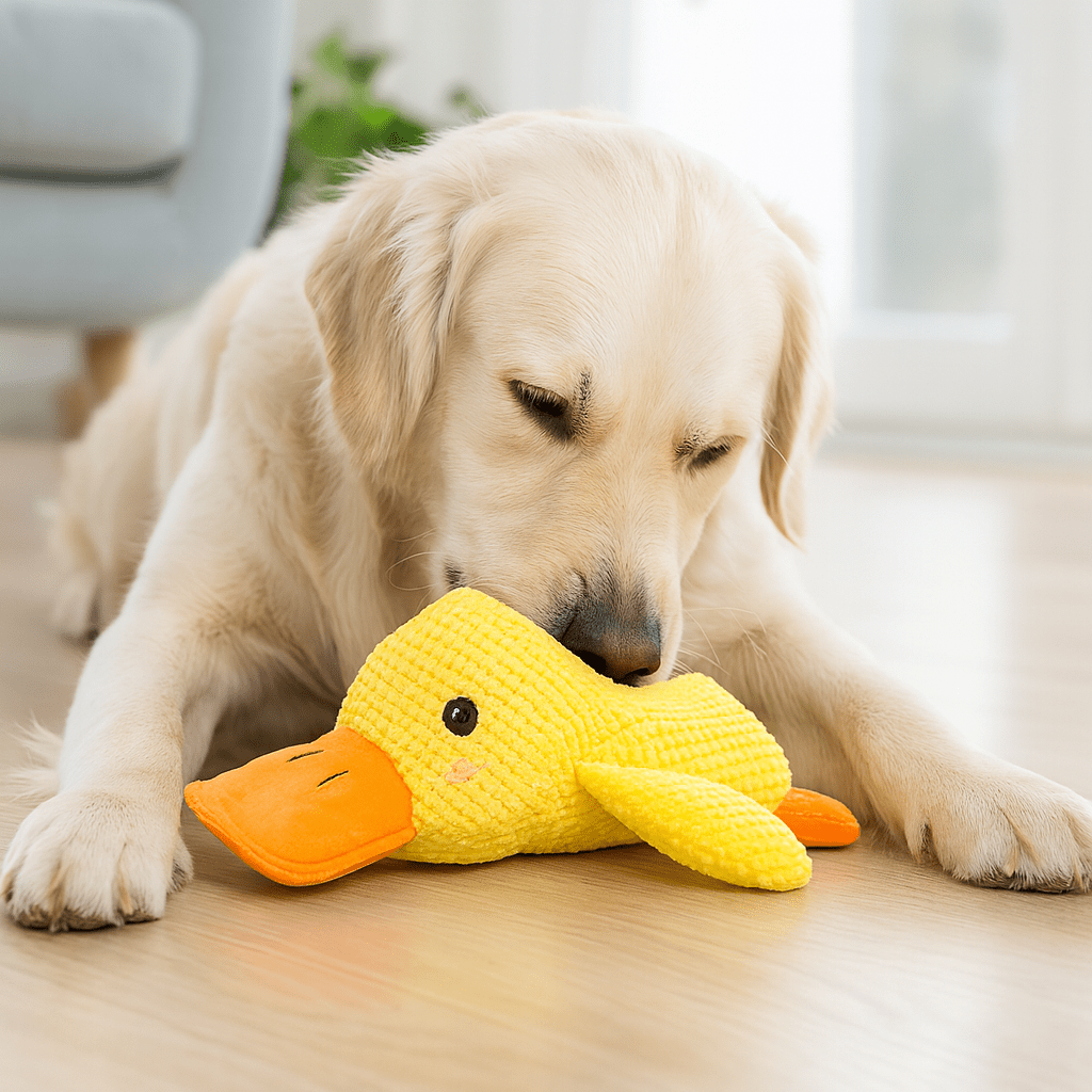Dog Toy Soft Plush Duck Chew Toy - Waydiy