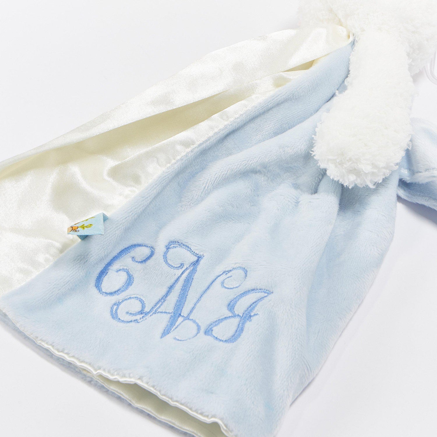 Bud Bunny Bye Bye BuddyPlush Bunny Buddy Blanket – 11 in Travel Lovey, Blue