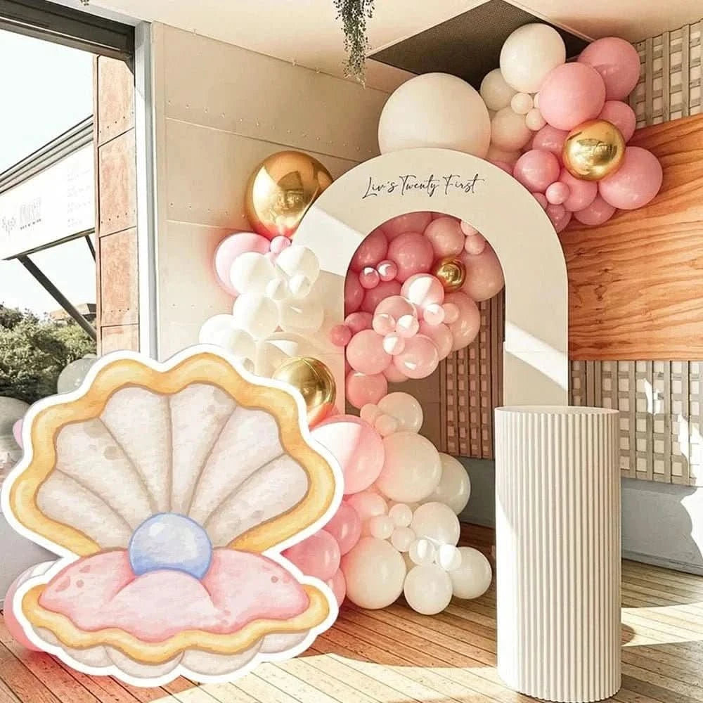 Pearl Shell Cutouts – Under the Sea Party Decorations, 46/61/92cm - Waydiy