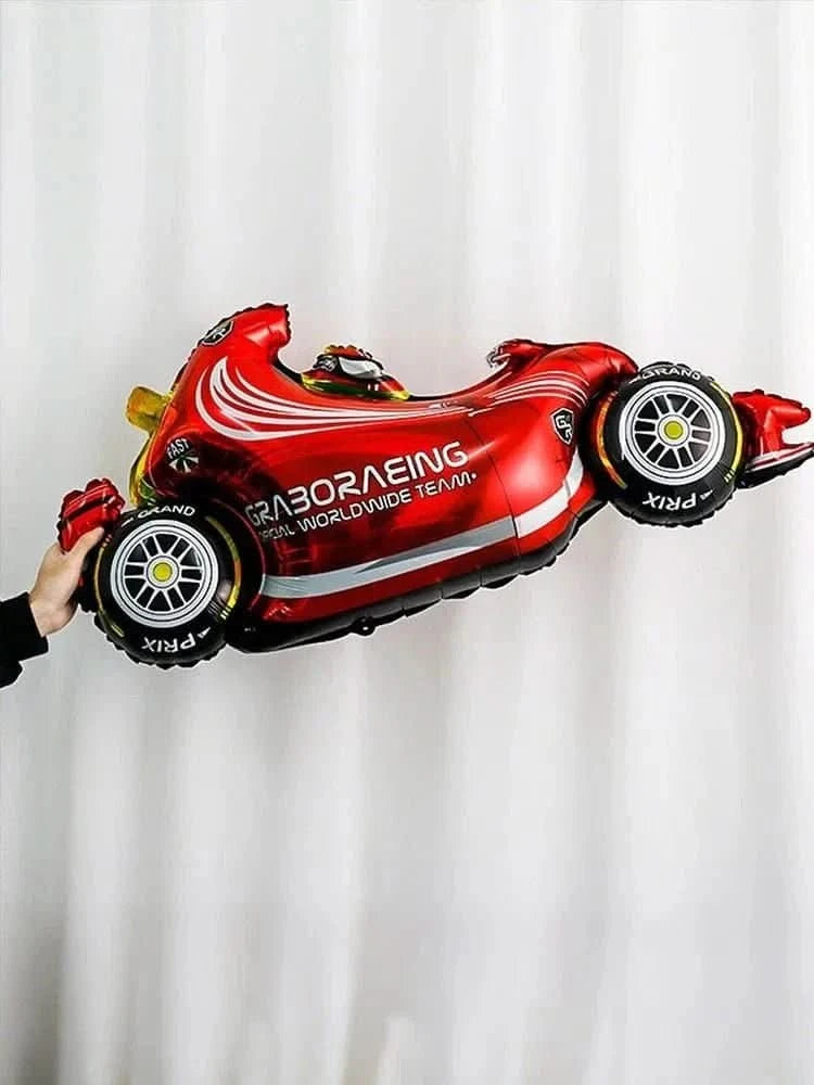 120Pcs Racing Theme Balloon Set – Lightning, Champion & Tire Party Decorations - Waydiy