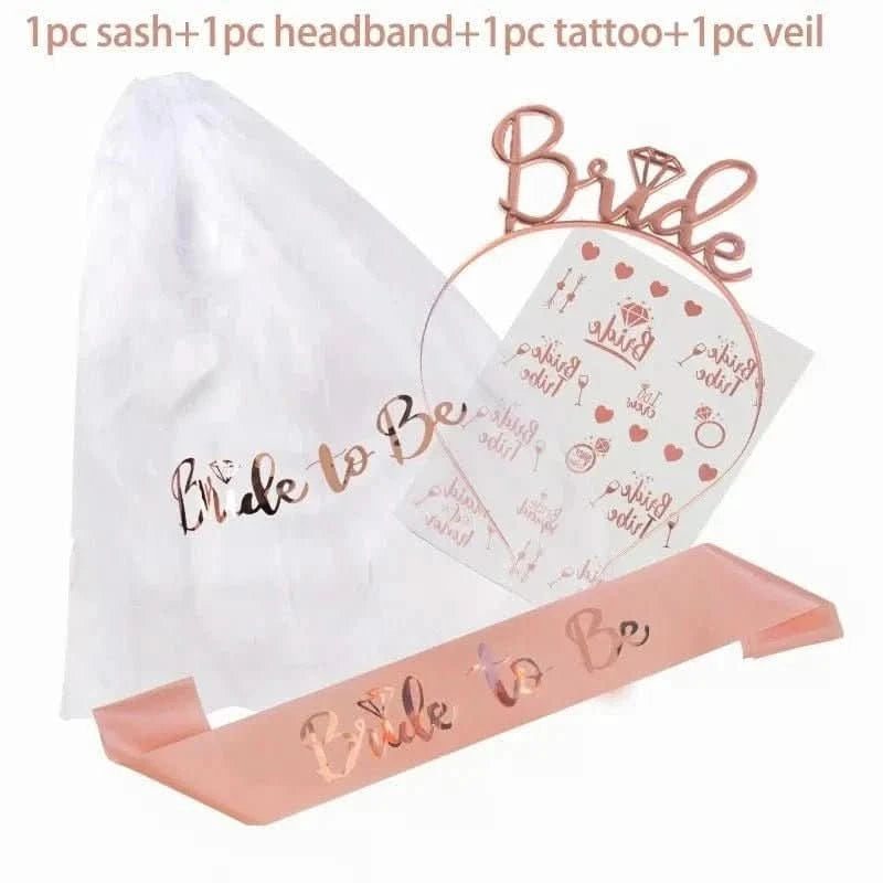 Bachelorette Party Decoration Set – Bride To Be Plates, Banner & Accessories - Waydiy
