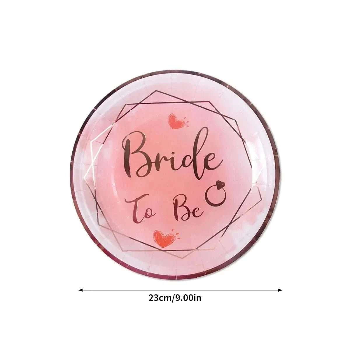 Bachelorette Party Decoration Set – Bride To Be Plates, Banner & Accessories - Waydiy