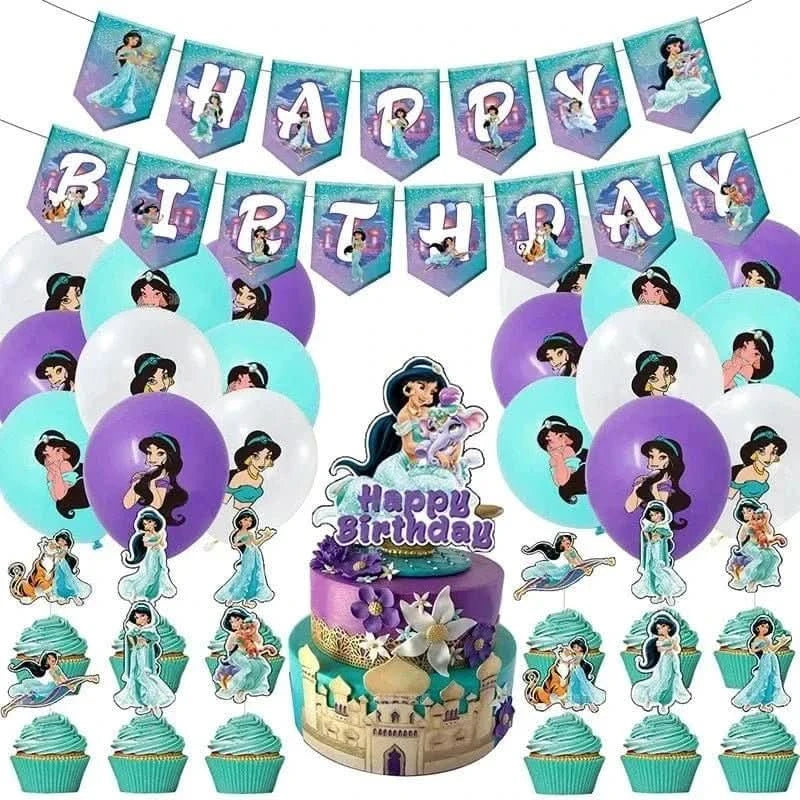 120Pcs Disposable Paper Tableware Set – Cartoon Party Decoration Kit - Waydiy
