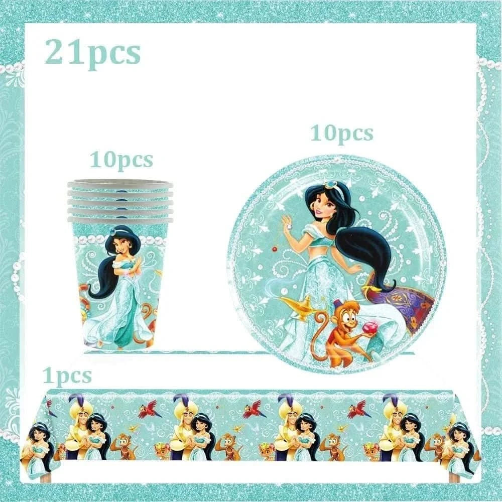 120Pcs Disposable Paper Tableware Set – Cartoon Party Decoration Kit - Waydiy