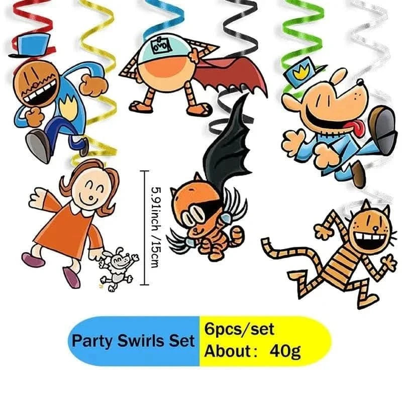 Cartoon Dog Party Tableware Kit – Eco - Friendly Disposable Plates, Cups & Decorations - Waydiy