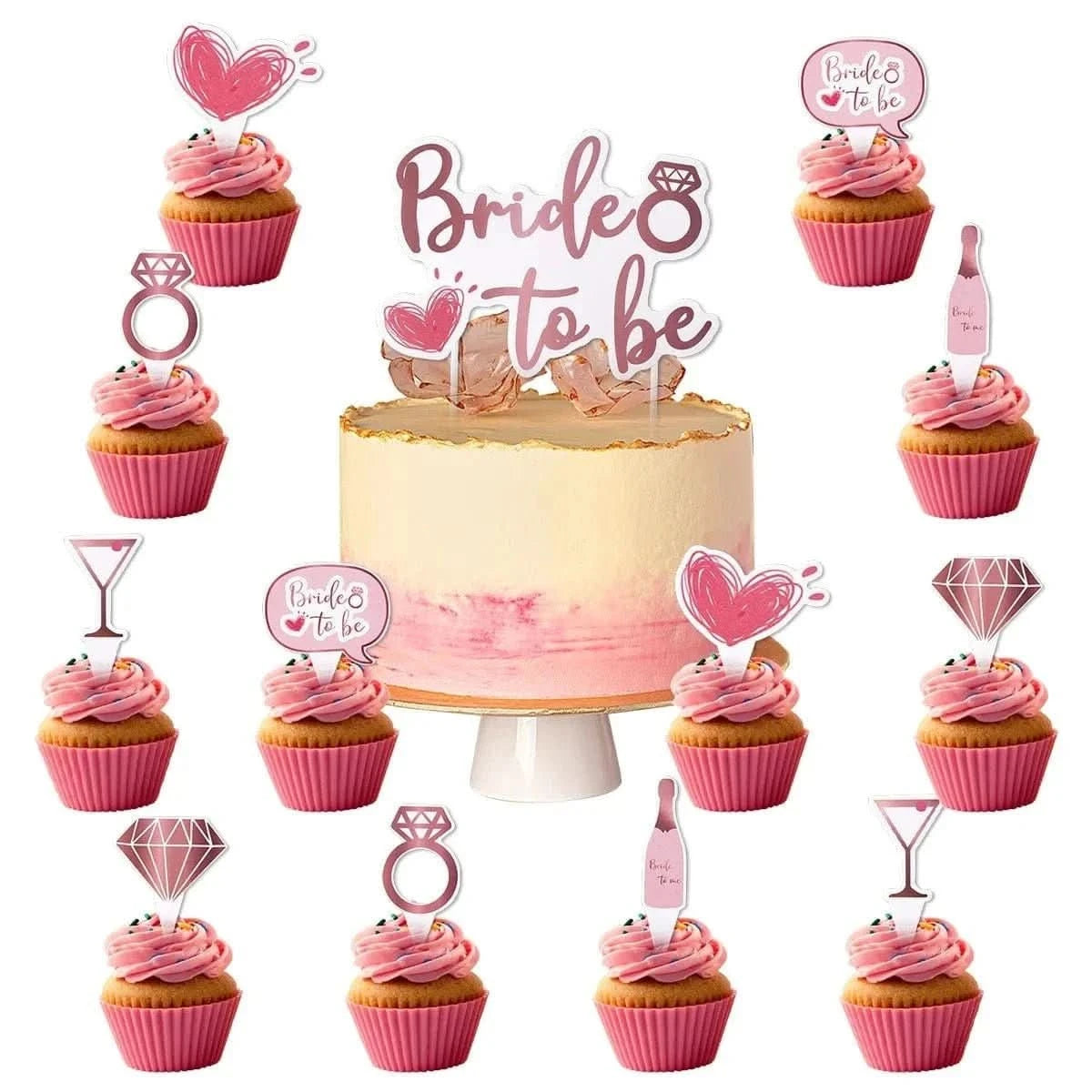 Bachelorette Party Decoration Set – Bride To Be Plates, Banner & Accessories - Waydiy