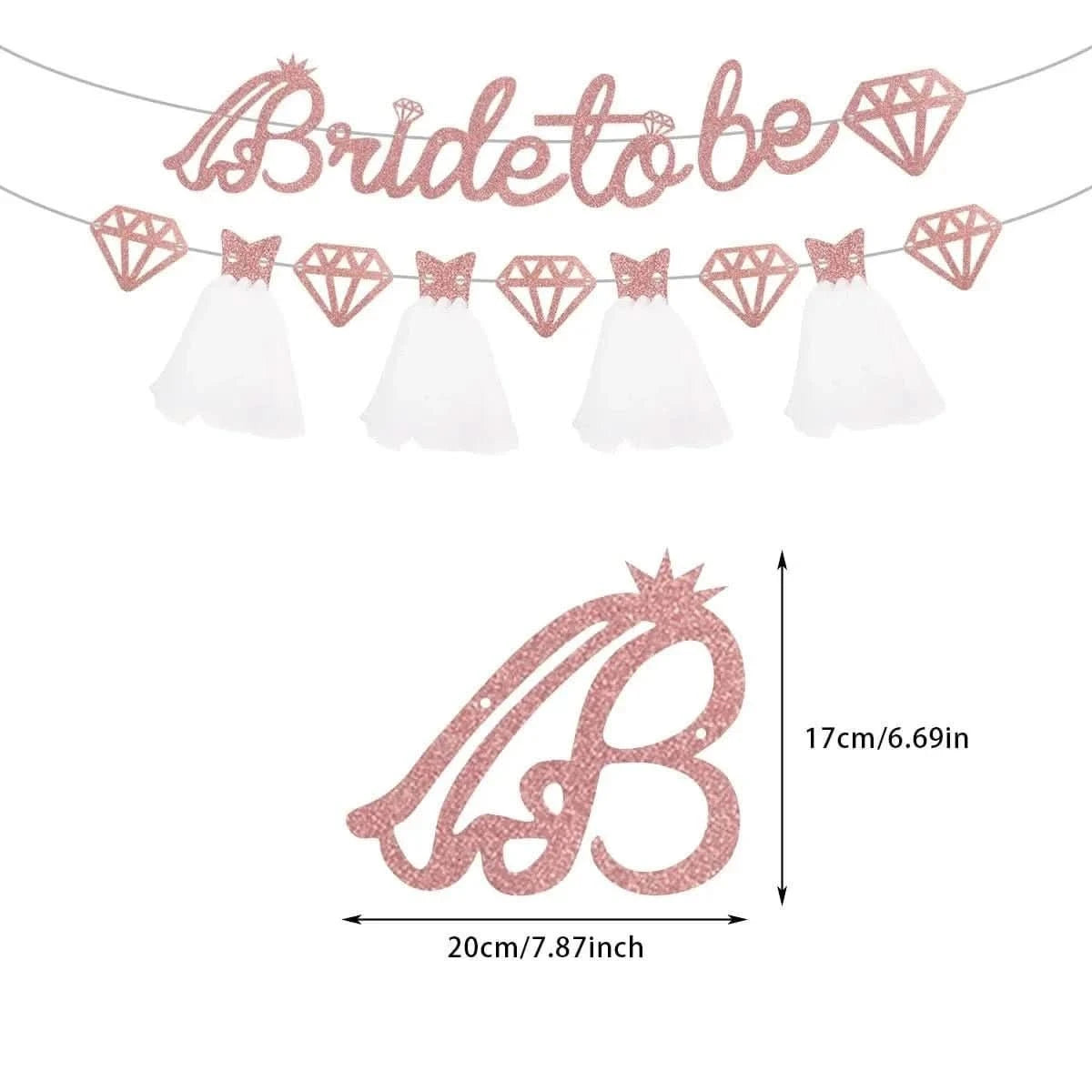 Bachelorette Party Decoration Set – Bride To Be Plates, Banner & Accessories - Waydiy