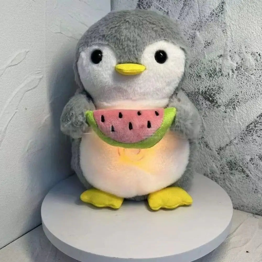 Penguin Watermelon Breathing Musical Plush Toy
