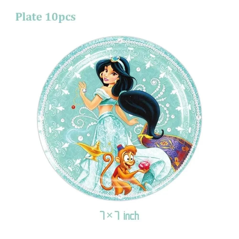120Pcs Disposable Paper Tableware Set – Cartoon Party Decoration Kit - Waydiy