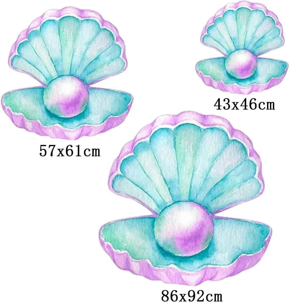 Pearl Shell Cutouts – Under the Sea Party Decorations, 46/61/92cm - Waydiy