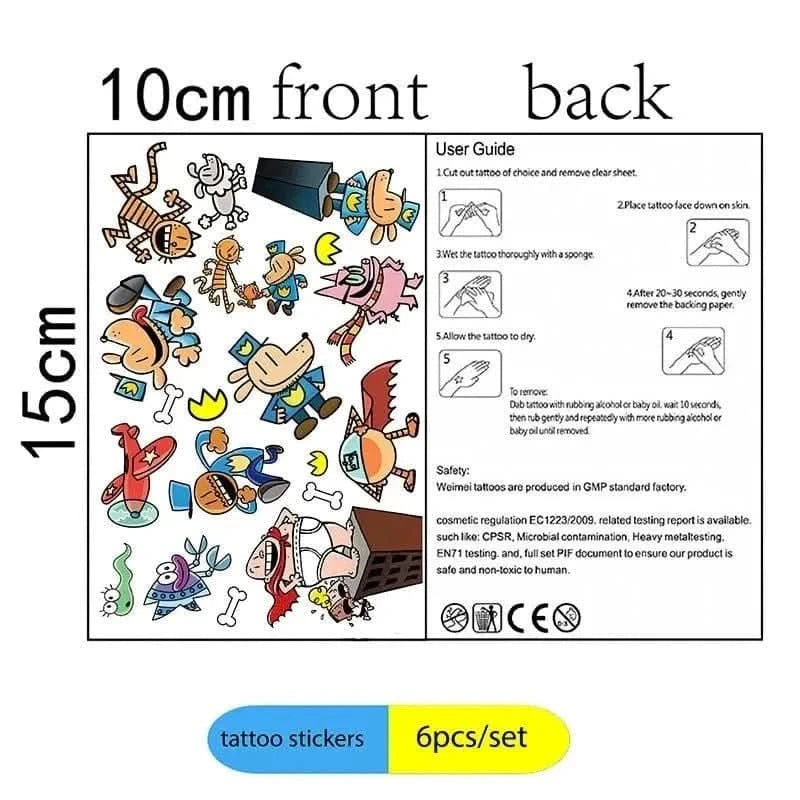 Cartoon Dog Party Tableware Kit – Eco - Friendly Disposable Plates, Cups & Decorations - Waydiy