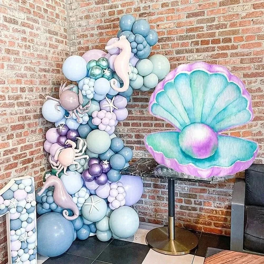 Pearl Shell Cutouts – Under the Sea Party Decorations, 46/61/92cm - Waydiy