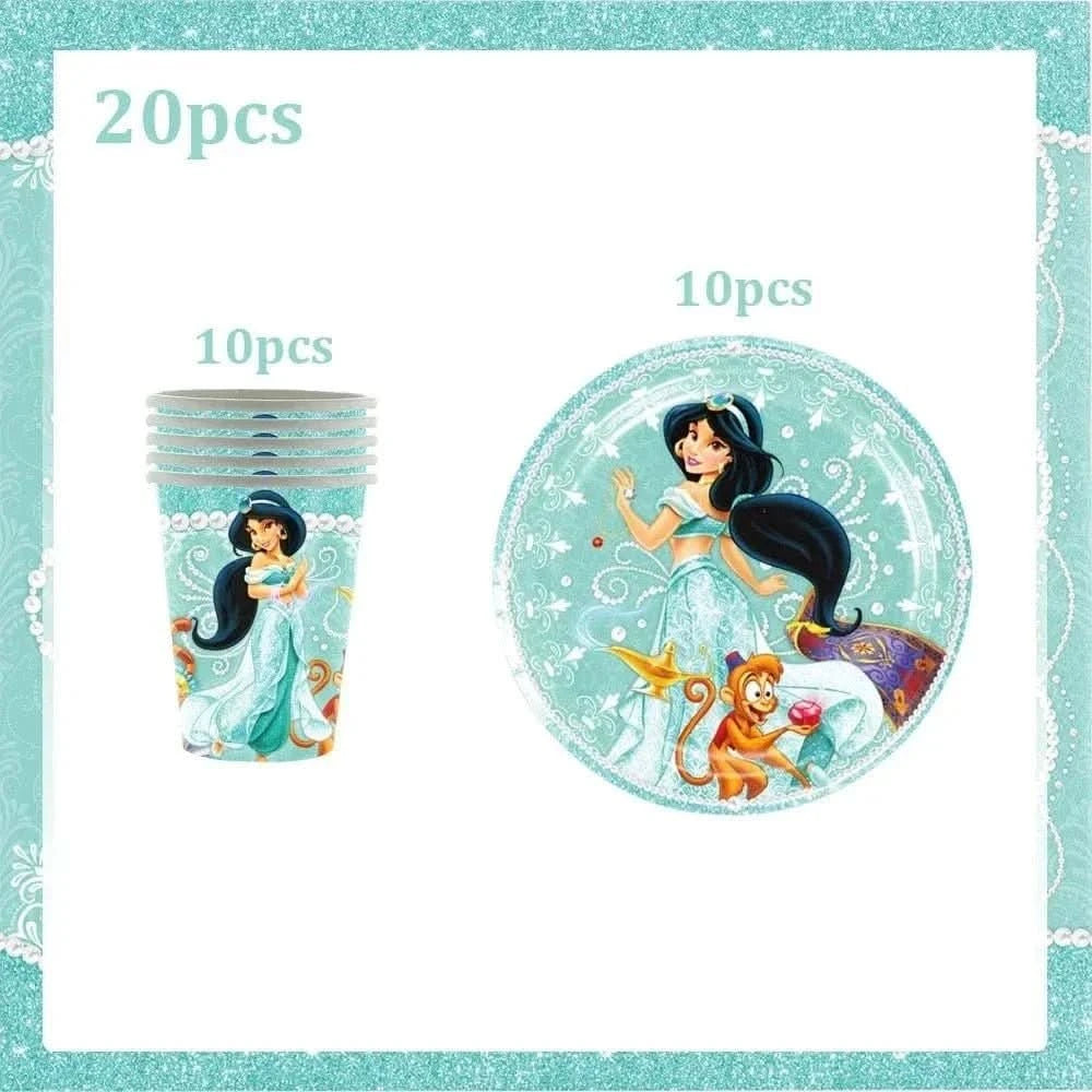 120Pcs Disposable Paper Tableware Set – Cartoon Party Decoration Kit - Waydiy