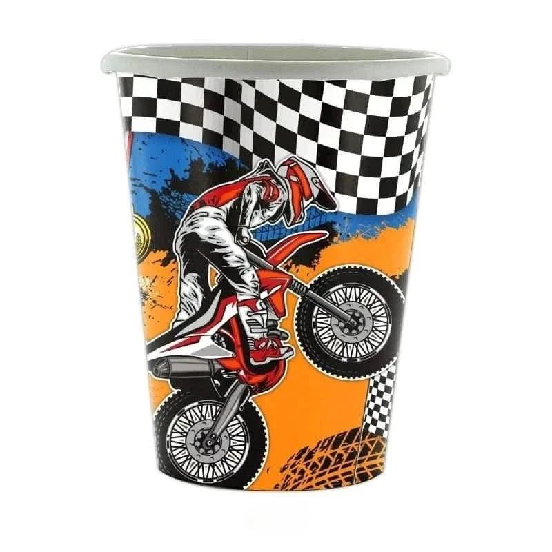 Off - Road Motorcycle Party Tableware Set – Birthday & Baby Shower Decorations - Waydiy