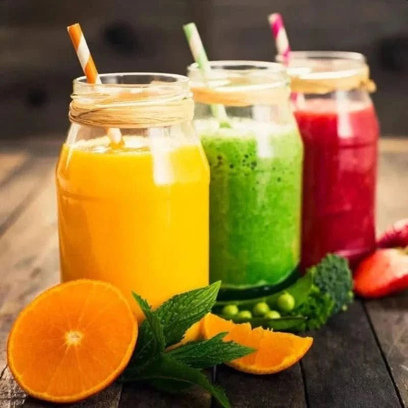 200Pcs Biodegradable Paper Straws – 8 Colors, Stripe Design, 7.75 in - Waydiy