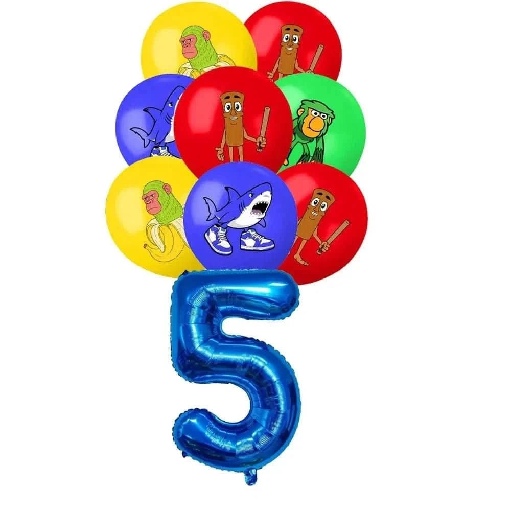 Birthday Party Tableware Set – Plates, Banner & Decorations for Baby Shower - Waydiy