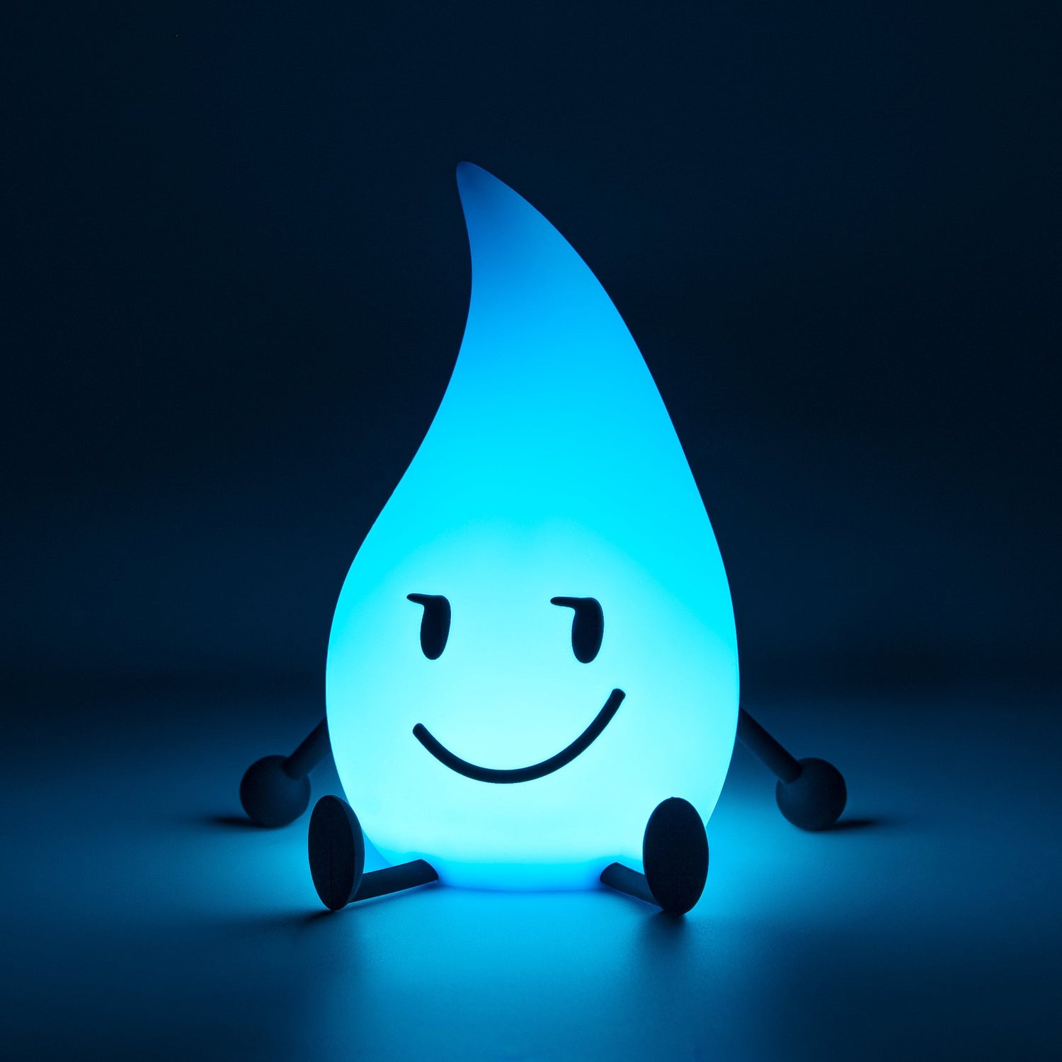 Soft Silicone LED Tear-Drop Lamp – Sound-Reactive, Rechargeable