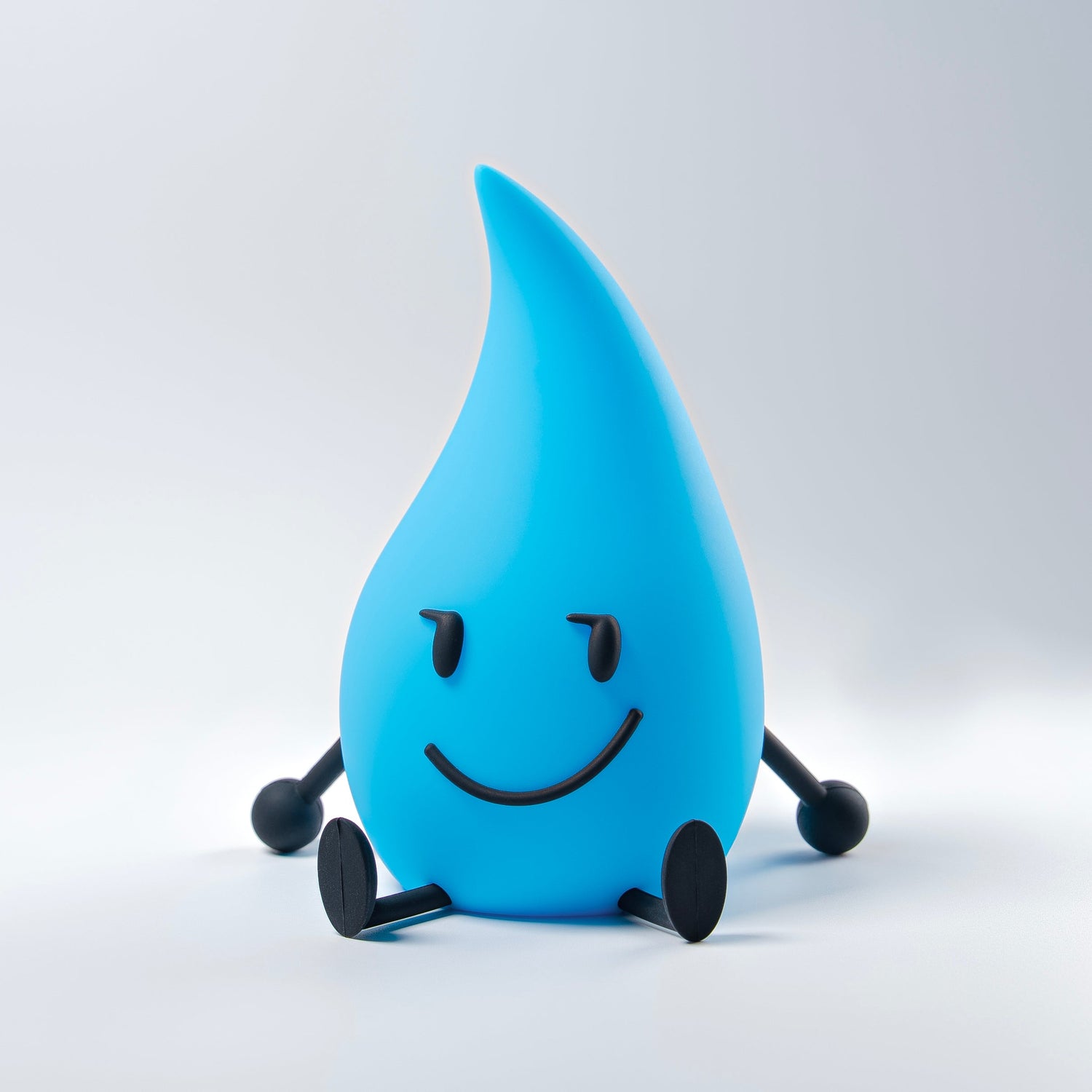 Soft Silicone LED Tear-Drop Lamp – Sound-Reactive, Rechargeable