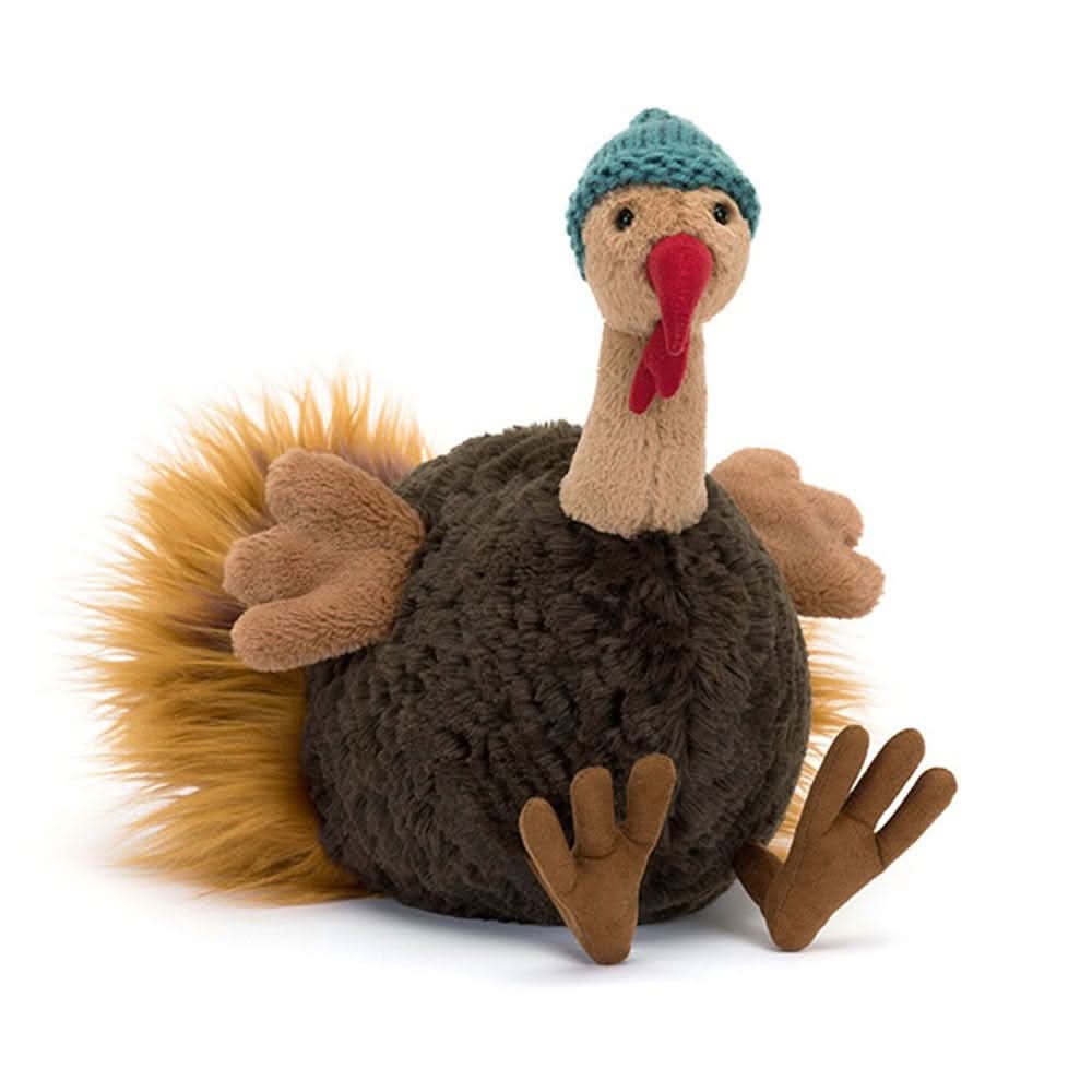 Plush Turkey Toy with Beanie - Waydiy