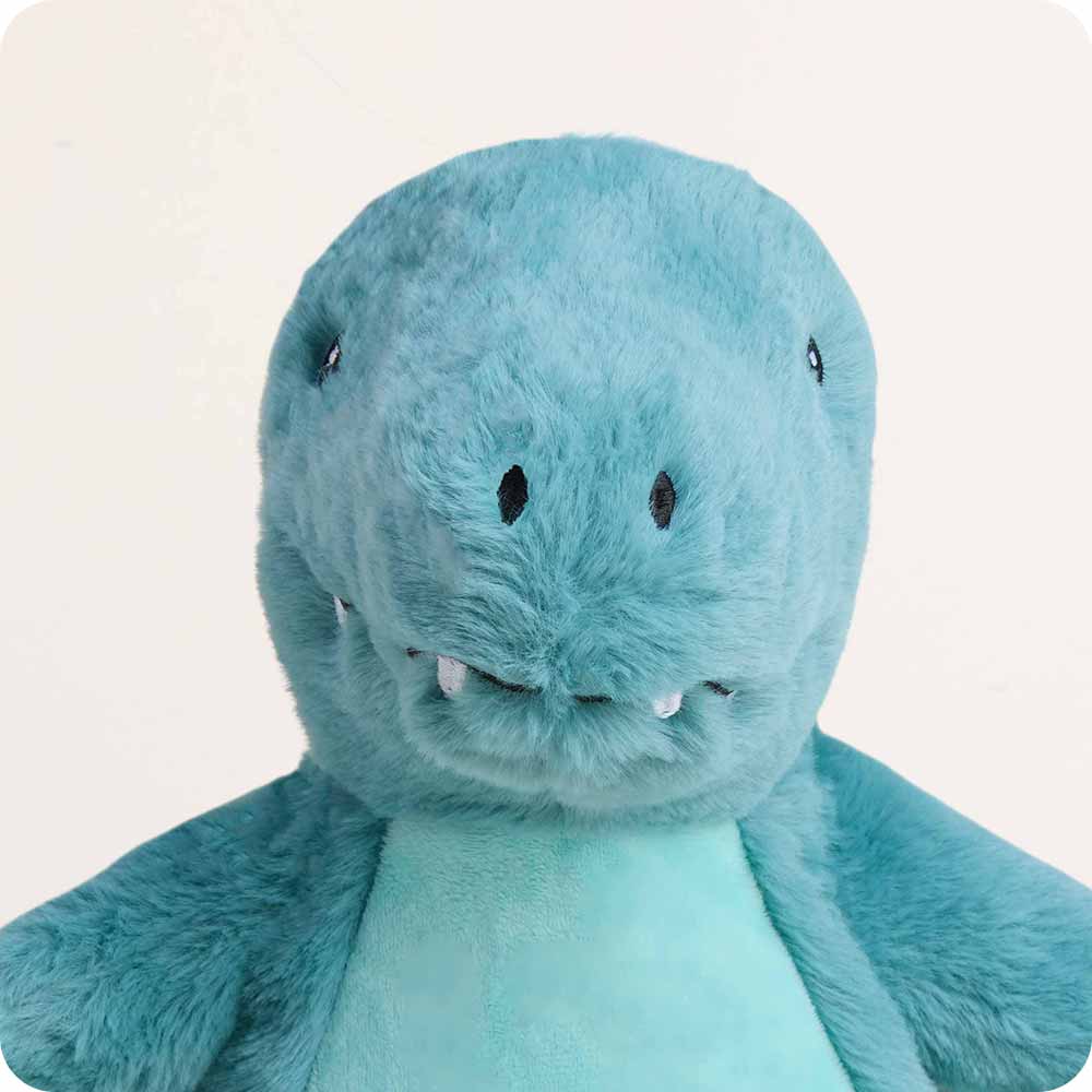 Velociraptor adorable dino is microwave-safe for cozy snuggle