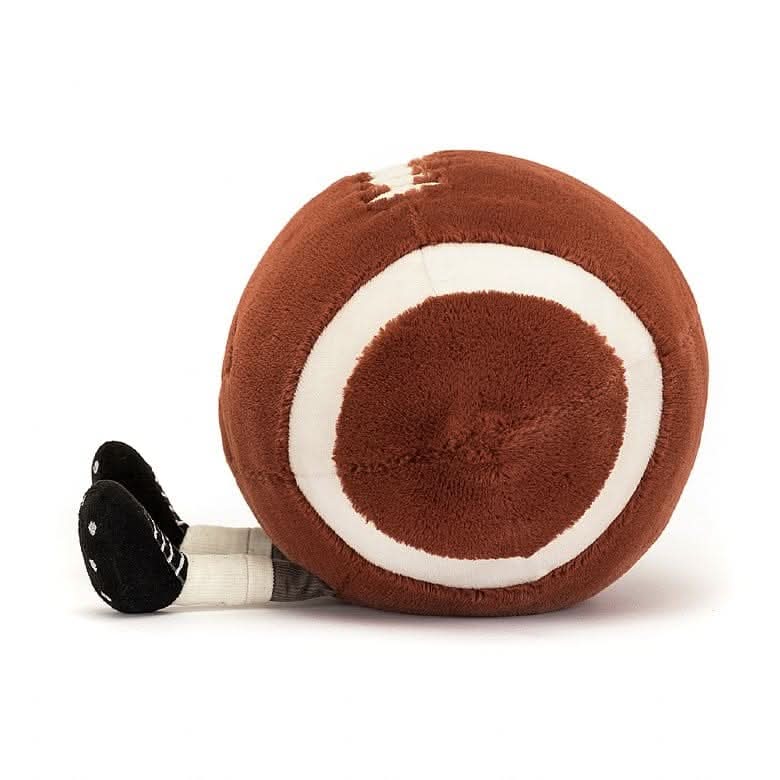 Plush Football Toy – Soft Stuffed Sports Ball, 7 x 11 in - Waydiy