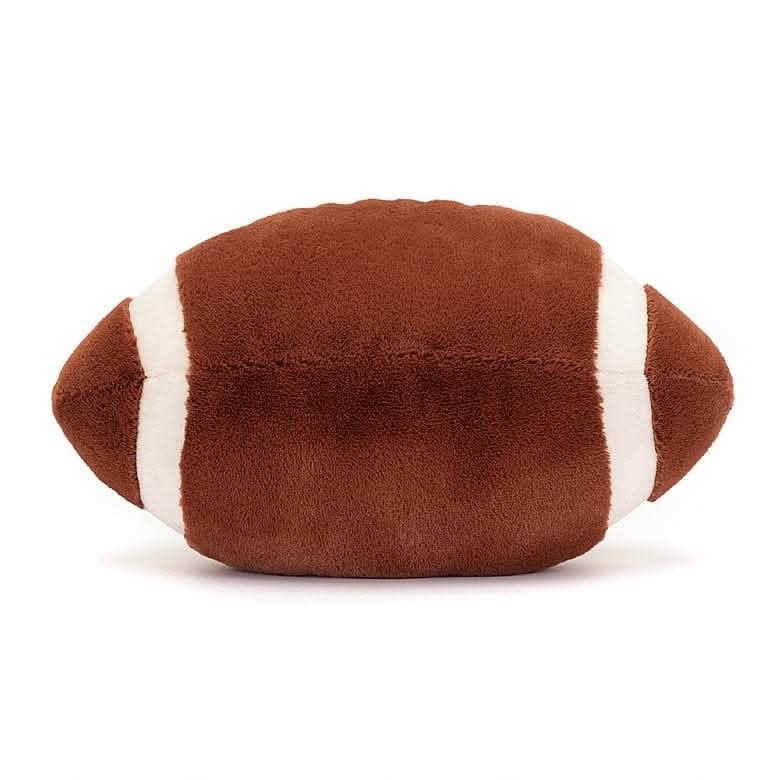 Plush Football Toy – Soft Stuffed Sports Ball, 7 x 11 in - Waydiy