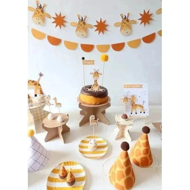 Giraffe Cupcake Toppers – Set of 10 Decorative Picks - Waydiy