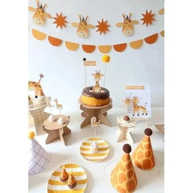 Giraffe Cupcake Toppers – Set of 10 Decorative Picks - Waydiy