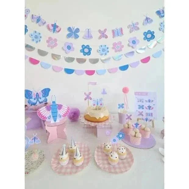 Butterflies Table Totems – Set of 3 Decorative Stands (19 cm) - Waydiy