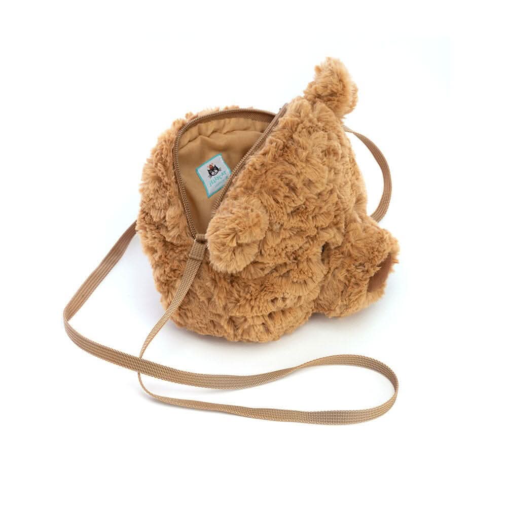 Bear Plush Crossbody Bag – 18 × 16 cm - Waydiy