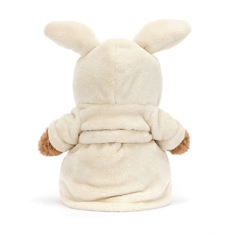 Plush Teddy Bear with Soft Robe – 26cm - Waydiy