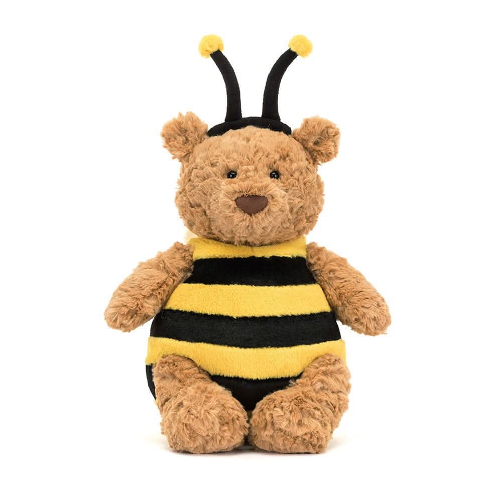 Bear Plush Toy with Bumblebee Costume – 26 cm - Waydiy