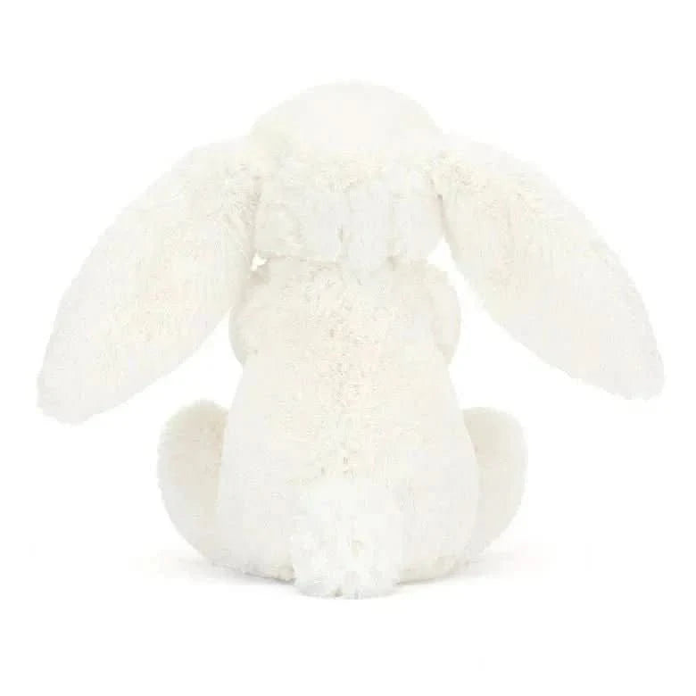 Plush White Bunny with Carrot – 18cm - Waydiy