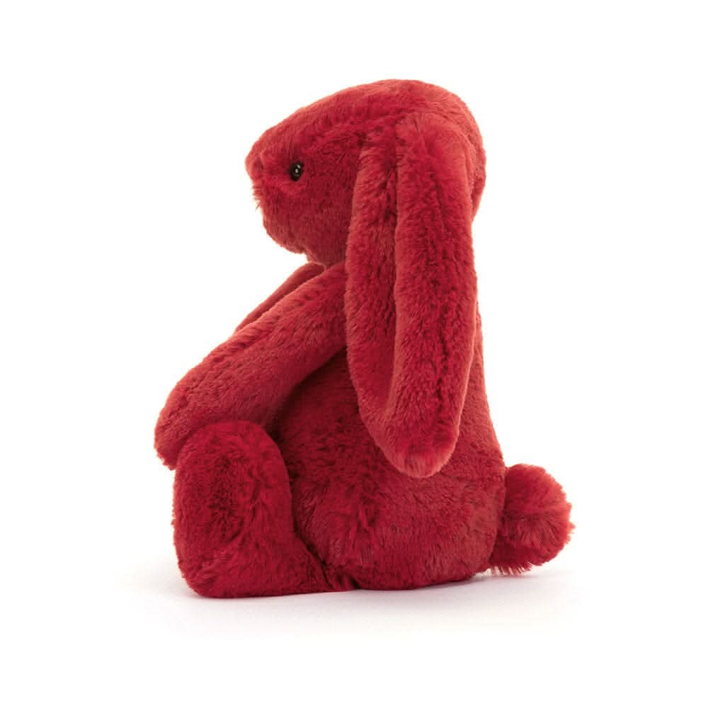 Bashful Cranberry Bunny – Soft Red Plush Toy 18cm - Waydiy