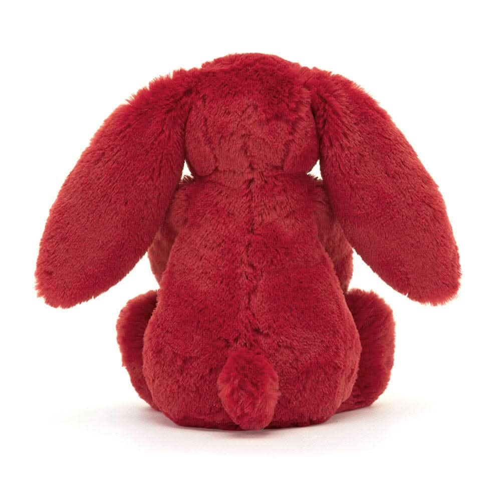 Bashful Cranberry Bunny – Soft Red Plush Toy 18cm - Waydiy