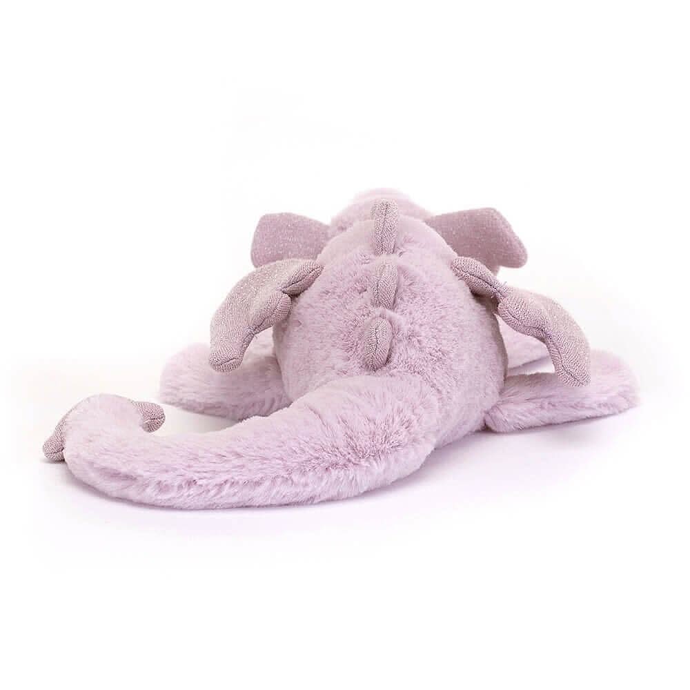 Plush Lavender Dragon Soft Toy – 30cm - Waydiy