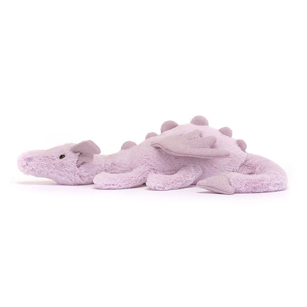 Plush Lavender Dragon Soft Toy – 30cm - Waydiy