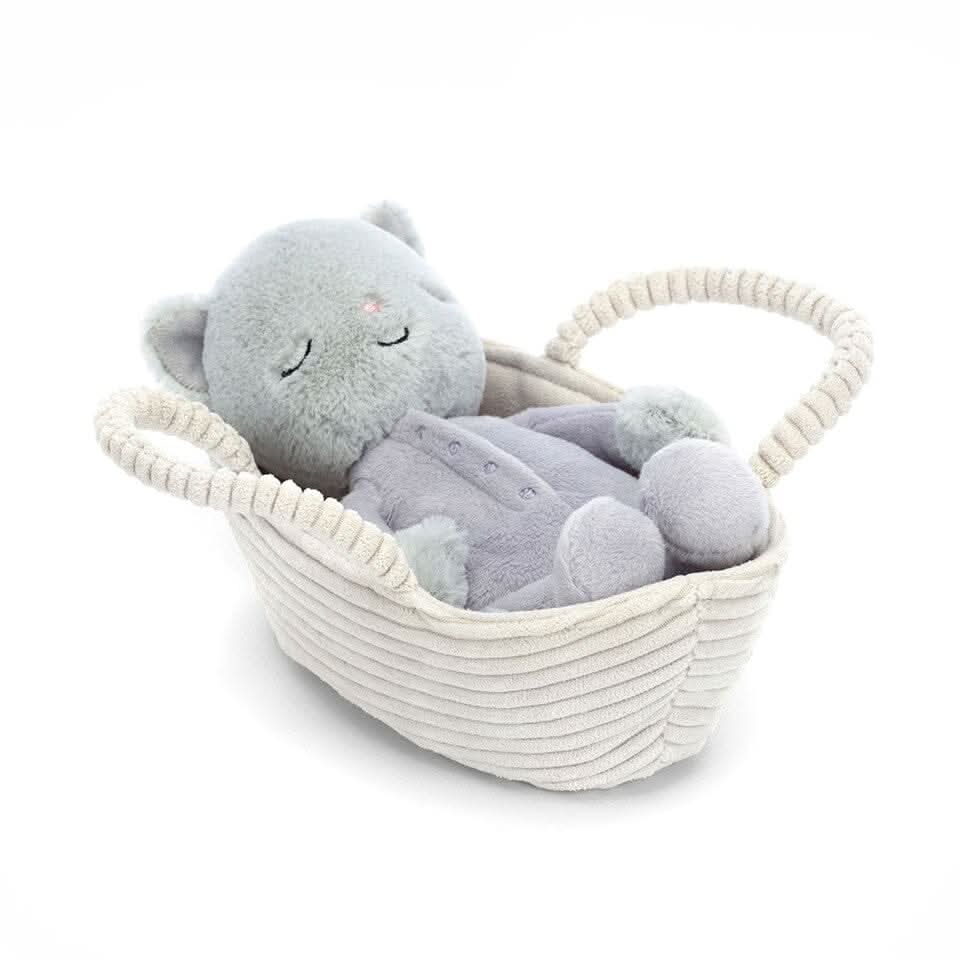 Kitten Plush Toy with Basket - Waydiy
