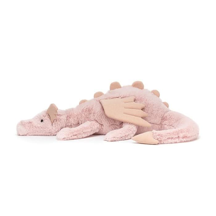 Plush Rose Dragon Soft Toy – 66cm - Waydiy